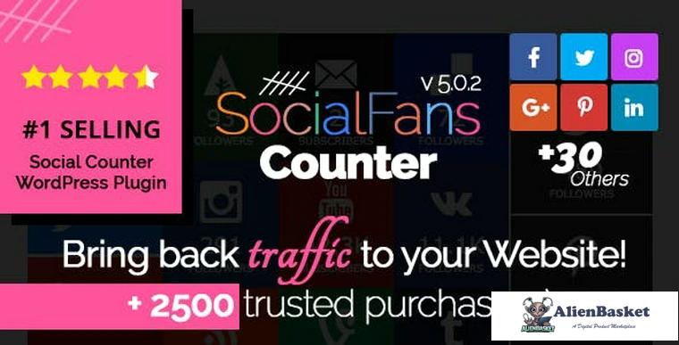 77055  SocialFans v5.0.2 - WP Responsive Social Counter Plugin