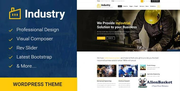 75965  Industry v1.0 - Factory & Industrial Business WordPress Theme