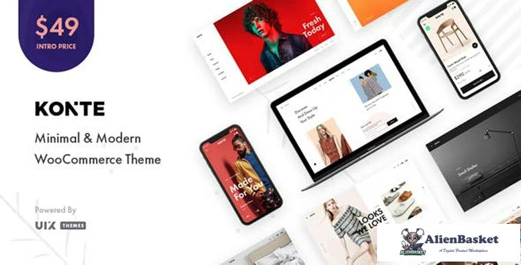 75455  Konte v1.2.1 - Minimal & Modern WooCommerce Theme