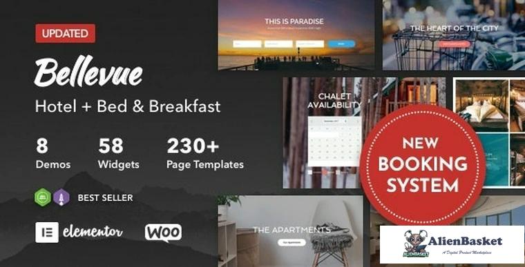 88488  Bellevue v3.4.3 - Hotel + Bed and Breakfast Booking Calendar Theme