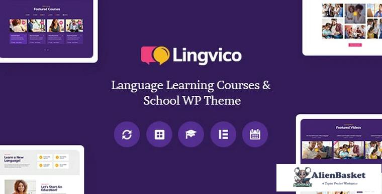 89000  Lingvico v1.0.5 - Language Center & Training Courses WordPress Theme