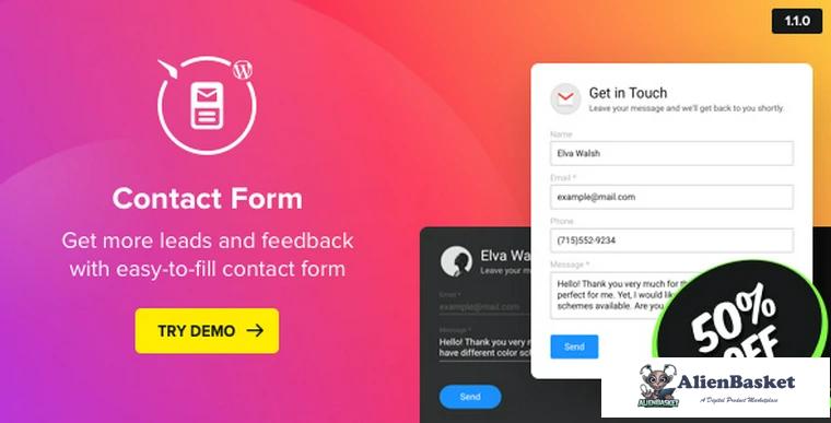 69132  WP Contact Us Form v1.1.0 - WordPress Contact Form Plugin