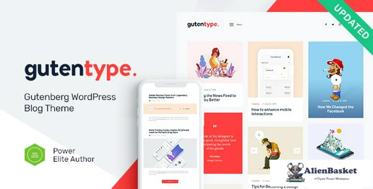 74847  Gutentype v1.8.0 - 100% Gutenberg WordPress Theme