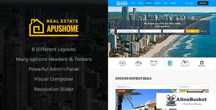 85433  ApusHome v1.7.10 - Real Estate WordPress Theme