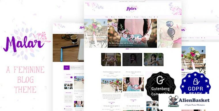 73900  Malar Blog v1.3 - Feminine Blog