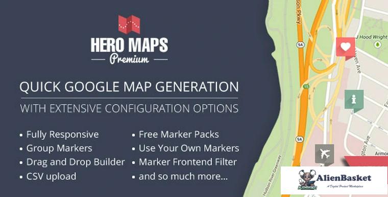 72666  Hero Maps Premium v2.1.6 - Responsive Google Maps Plugin