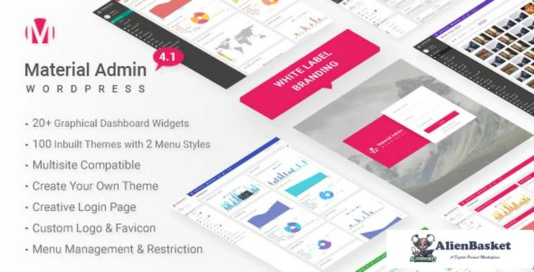 69718  Material v4.1 - White Label WordPress Admin Theme