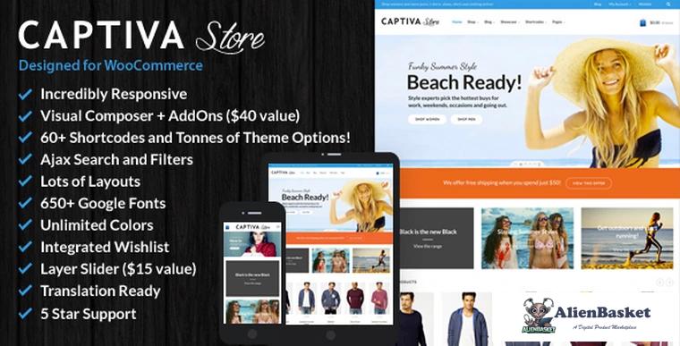 85070  Captiva v2.5 - Responsive WordPress WooCommerce Theme