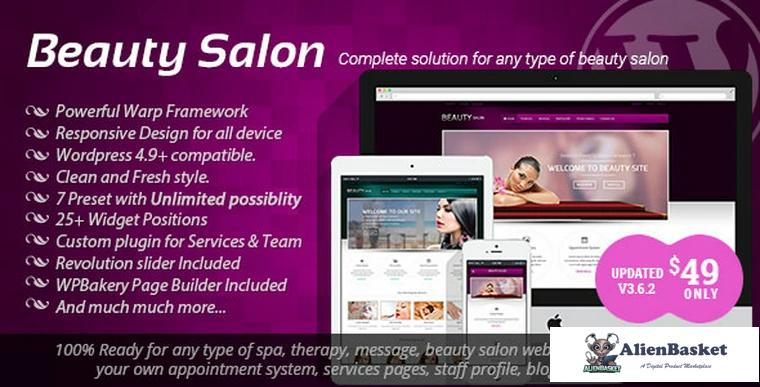 68394  Beauty Salon v3.6.2 - Responsive WordPress Template