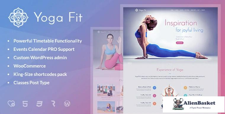 86169  Yoga Fit v1.2.9 - Sports, Fitness & Gym WordPress Theme