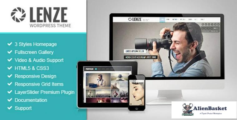 70424  Lenze v2.1 - Portfolio Photography WordPress Theme