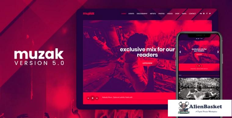 70102  Muzak v5.2 - Music WordPress theme