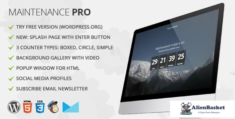67946  Maintenance PRO v3.6 - WordPress plugin