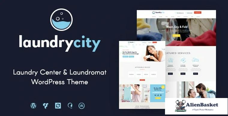 93774  Laundry City v1.2.13 - Dry Cleaning & Washing Services WordPress Theme