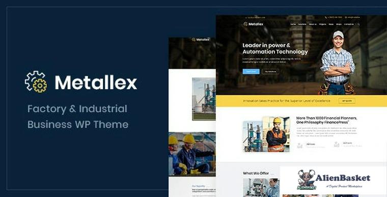 79468  Metallex v1.0 - Industrial And Engineering WordPress Theme