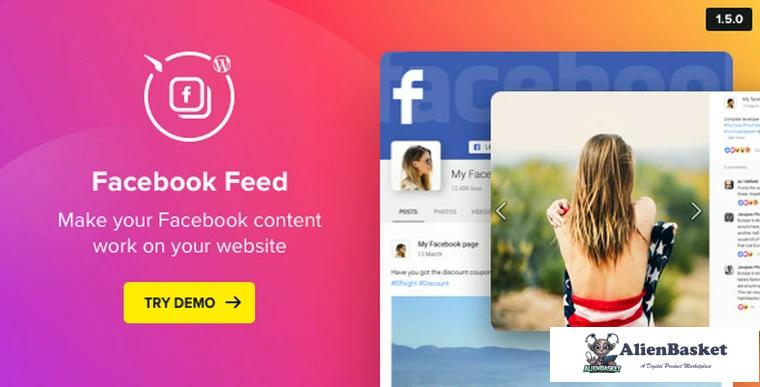 69019  WordPress Facebook Plugin v1.5.0 - Facebook Feed Widget