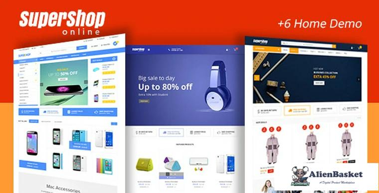 75718  Super Shop v1.8 - Market Store RTL Responsive WooCommerce