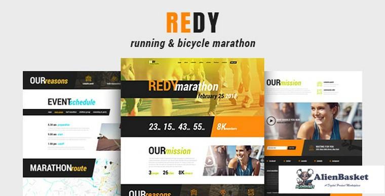 72028  Redy v1.0 - Marathon & Sports WordPress Theme