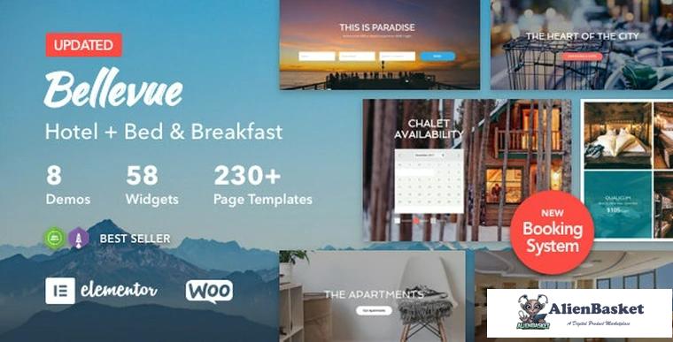 78987  Bellevue v3.2.2 - Hotel + Bed and Breakfast Booking Calendar Theme