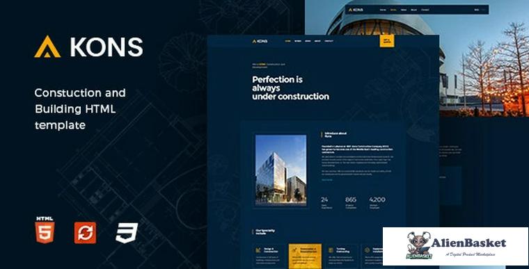 83272  Kons v1.0.7 - Construction and Building Template