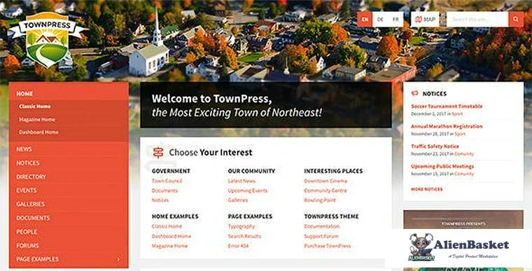 79345  TownPress v3.1.0 - Municipality WordPress Theme