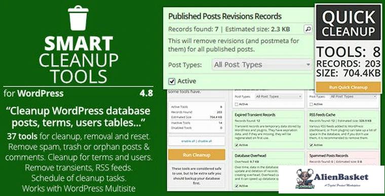 91741  Smart Cleanup Tools v5.2 - Plugin for WordPress