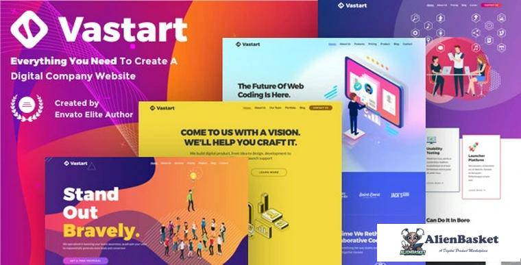 86595  Vastart v1.2.47 - Digital Company & Startup WordPress Theme