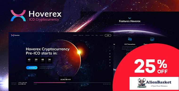 69498  Hoverex v1.2 - Cryptocurrency & ICO WordPress Theme