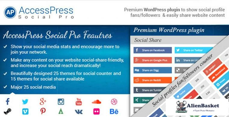 70210  AccessPress Social Pro v1.3.6