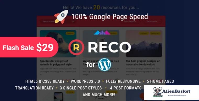 73973  Reco v2.8.9 - Minimal Theme for Freebies