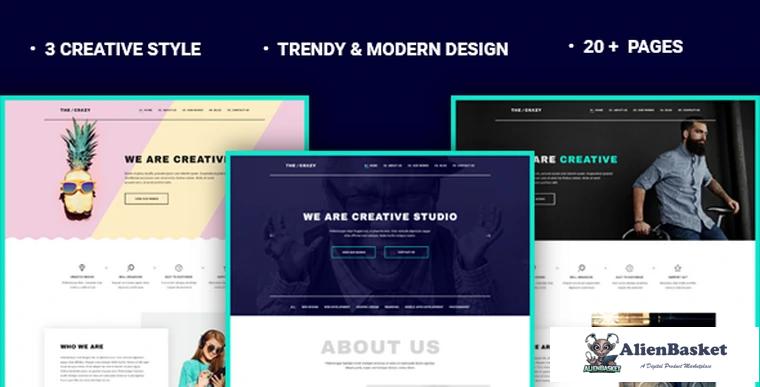 68748  The Crazy v1.1.1 - Creative Agency WP Template