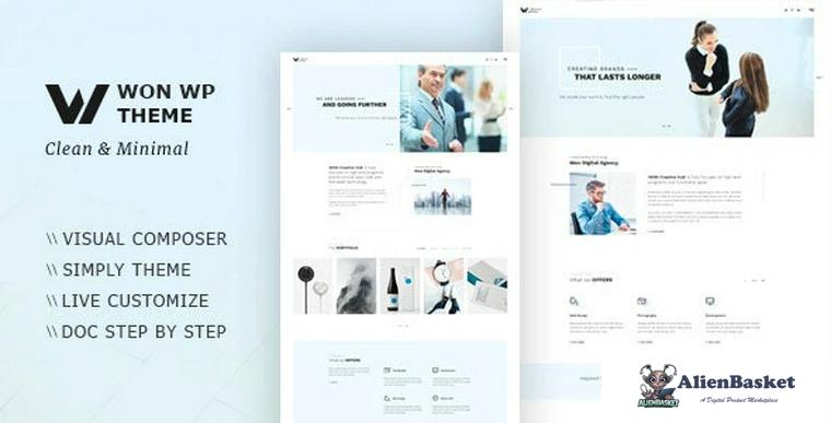 90796  WON v1.2.2 - Creative Minimal WordPress Theme