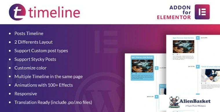 94844  Timeline for Elementor v1.0.4 - WordPress Plugin