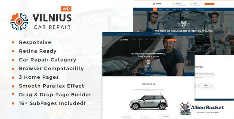 80741  Vilnius v1.5 - Auto Mechanic & Car Repair WordPress Theme