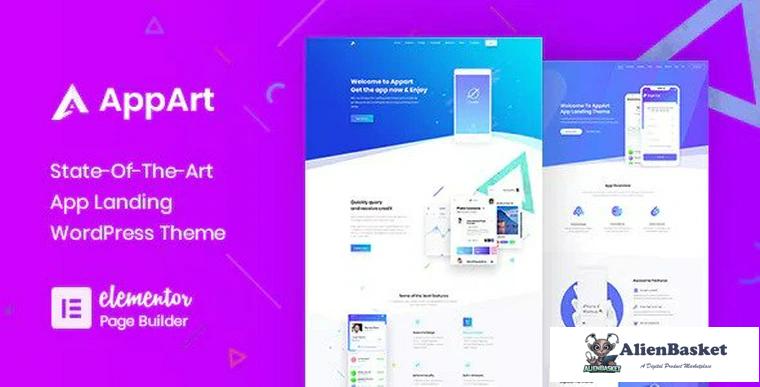 91292  AppArt v3.0.3 - Creative WordPress Theme For Apps