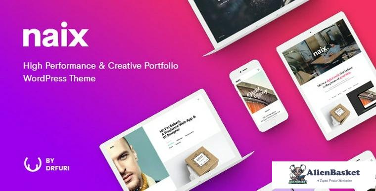 94341  Naix v1.5.7 - Creative & High Performance Portfolio WordPress Theme