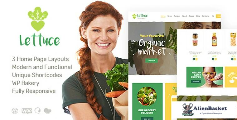 90138  Lettuce v1.1.3 - Organic Food & Eco Products Theme