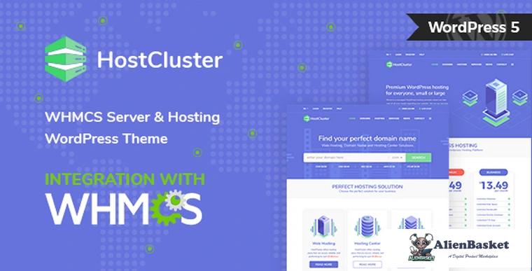 76769  HostCluster v1.6 - WHMCS Server & Hosting Theme