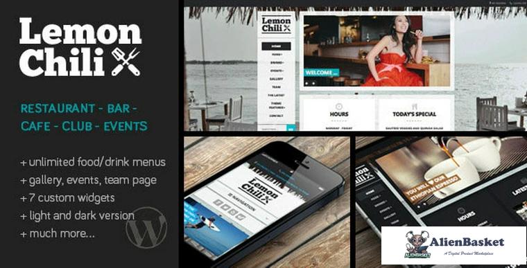 76343  LemonChili v4.0.1 - a Premium Restaurant WordPress Theme