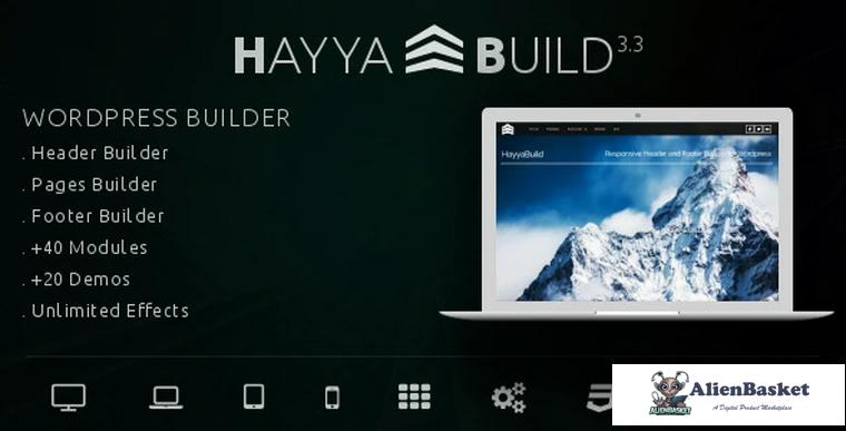 67590  HayyaBuild v3.3 - WordPress Header, Footer and Page Builder