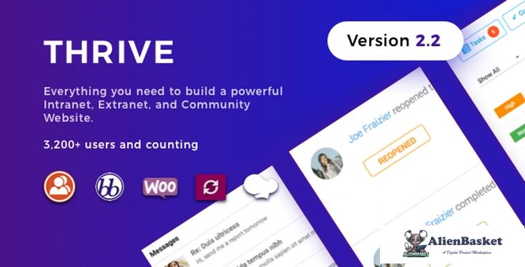 69165  Thrive v2.2.3 - Intranet & Community WordPress Theme