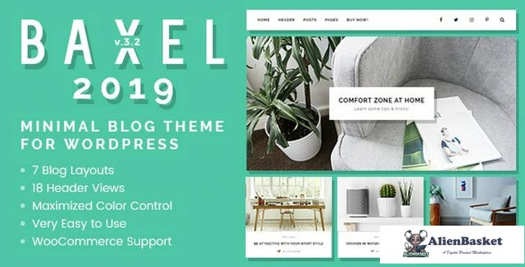 76213  Baxel v3.2.2 - Minimal Blog Theme for WordPress