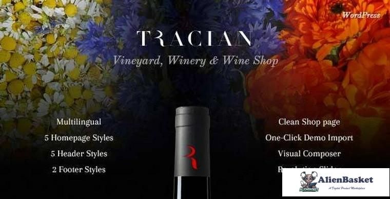 78949  Tracian v1.3 - Wine WordPress Theme