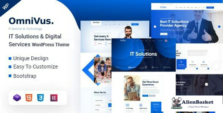 90018  Omnivus v1.2.0 - IT Solutions & Services WordPress Theme