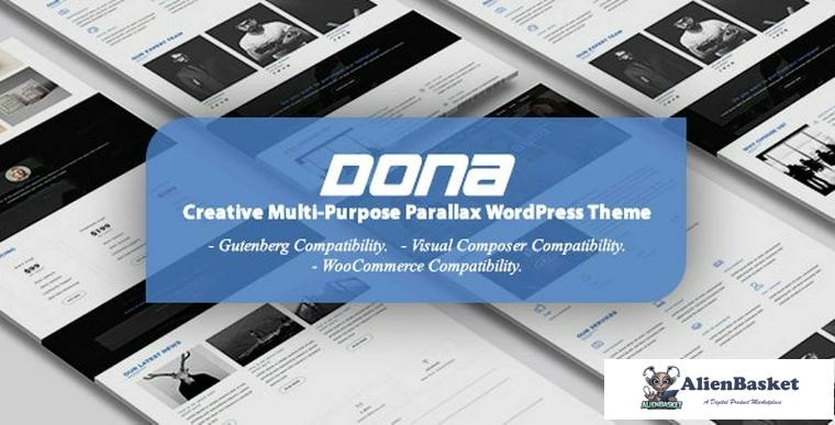 81508  DONA v3.0 - Creative Multi-Purpose Parallax WordPress Theme