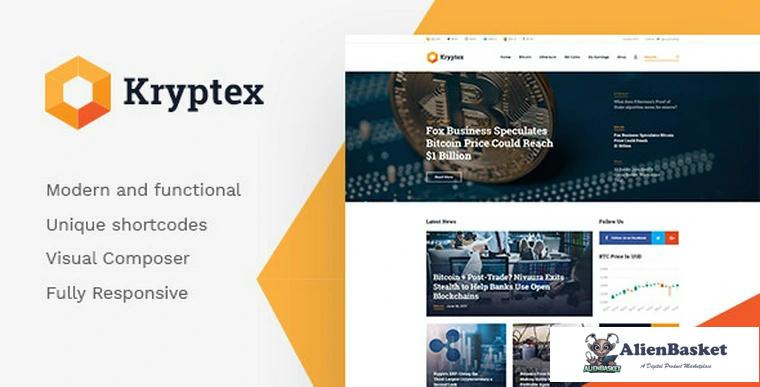 69583  Kryptex v1.1.0 - Cryptocurrency & Mining WordPress Theme