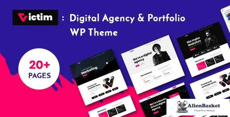 93088  Victim v2.0.1 - Digital Agency & Portfolio WordPress Theme