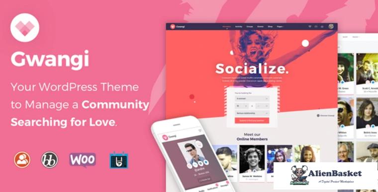 72381  Gwangi v1.1.8 - Dating & Matchmaking Community Theme