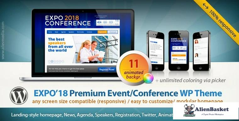 78610  Expo18 v1.2.4 - Responsive Event Conference WordPress Theme