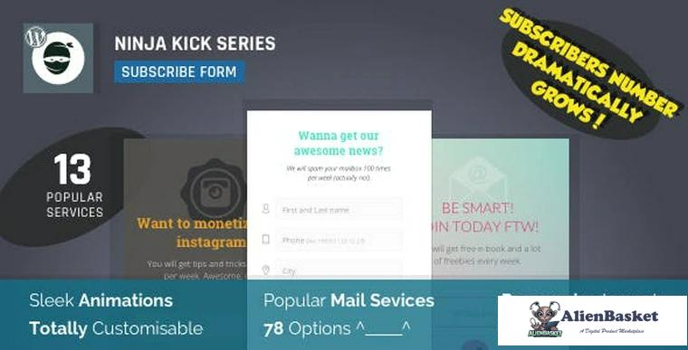 76841  Ninja Kick v1.5.6 - Subscription WordPress Plugin